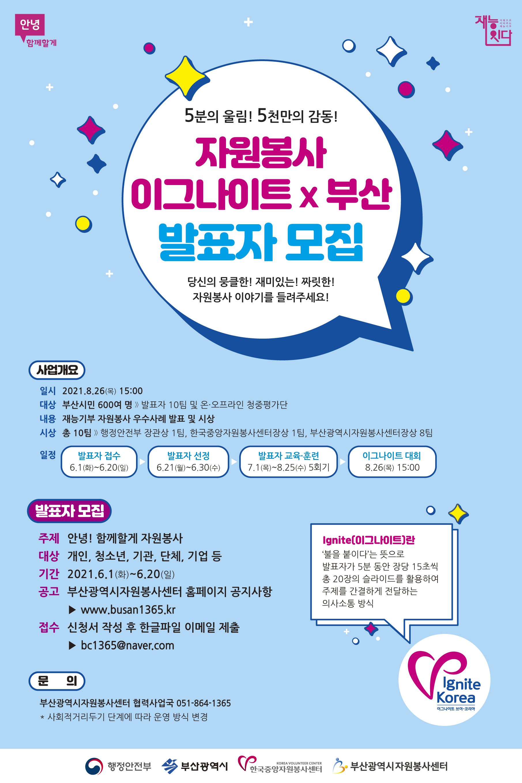 2021 우수사례 공모대회 자원봉사 이그나이트 X 부산